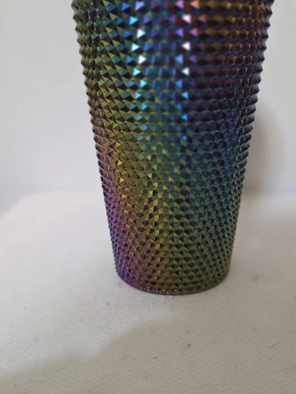 Starbucks Oil Slick Rainbow Studded Tumbler 16oz. Grande Cold Cup Ombre 2023